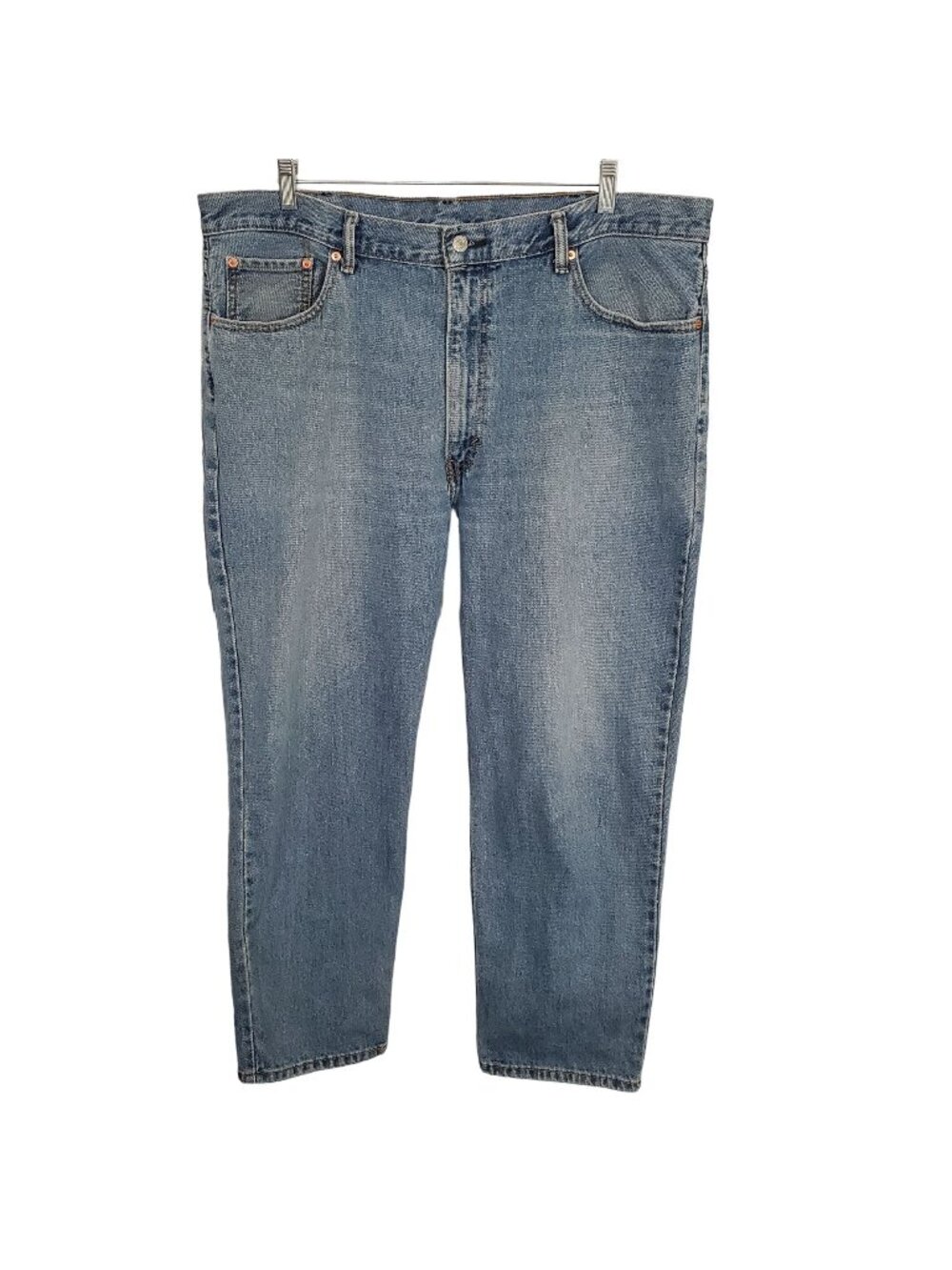 Levi's 550 Mens Size 42 x 30 Jeans Blue Denim Relaxed Tapered Leg #005504886